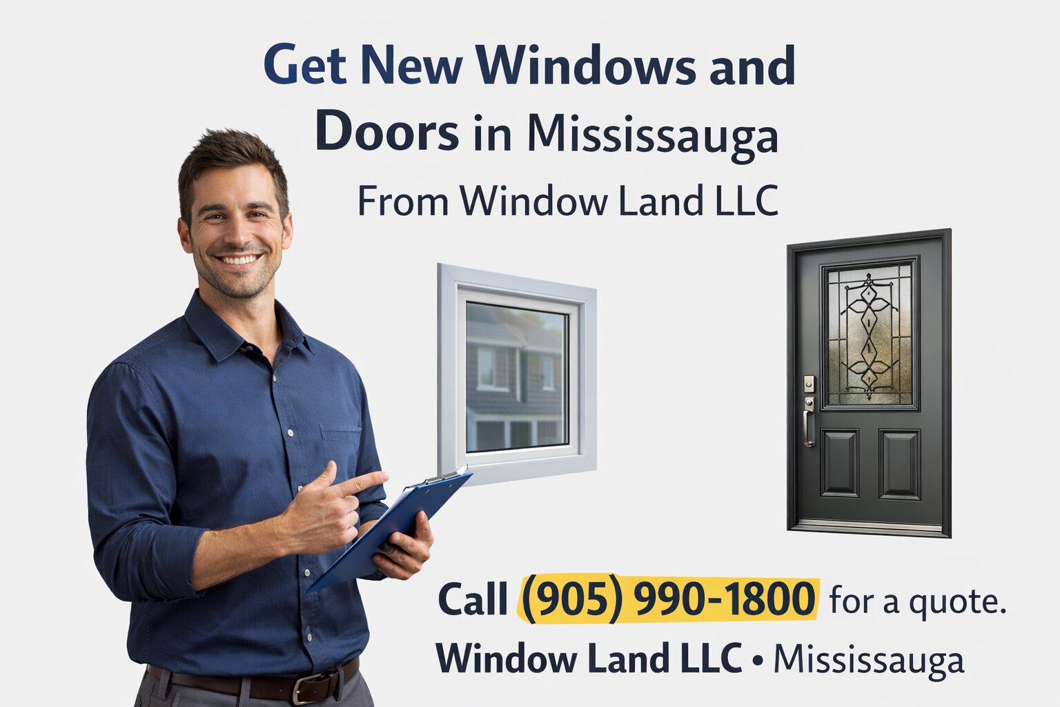 Get New Windows and Doors in Mississauga From Window Land LLC