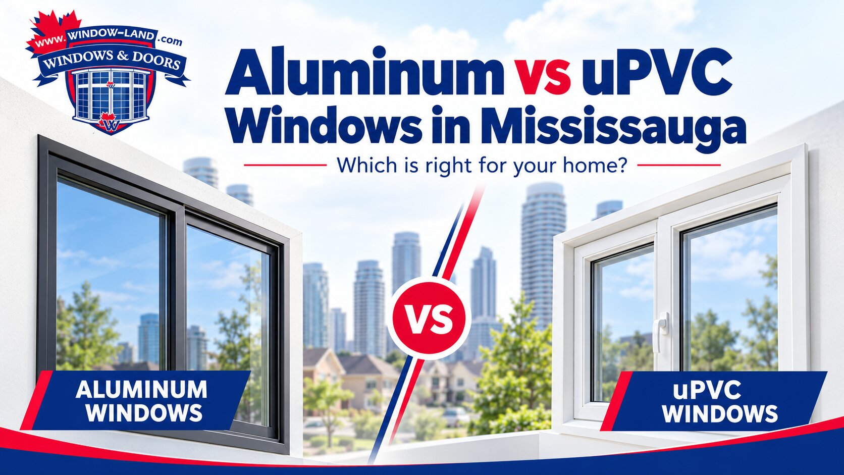 Aluminum vs uPVC Windows in Mississauga